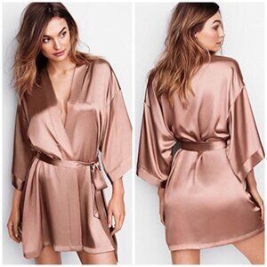 Victoria’s Secret Silk-Satin VERY SEXY Kimono Robe Belted